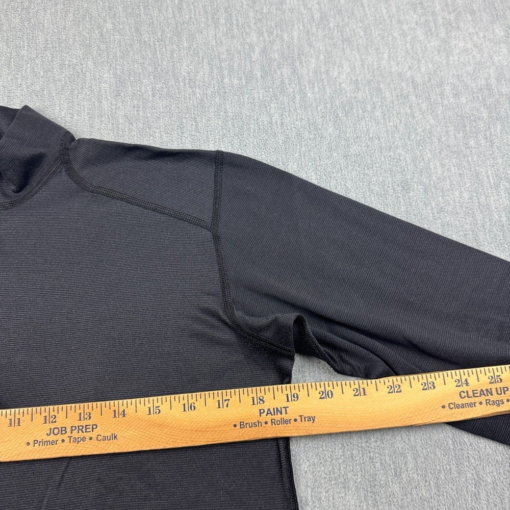 Patagonia Shirt Womens Medium Black Capilene Midweight‎ Zip-T Pullover Made USA - Picture 6 of 12